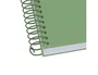 Antartik Cuaderno Espiral A4 Tapa Foam 80 Hojas 90g Cuadriculado 4mm con Margen Color Verde Matcha