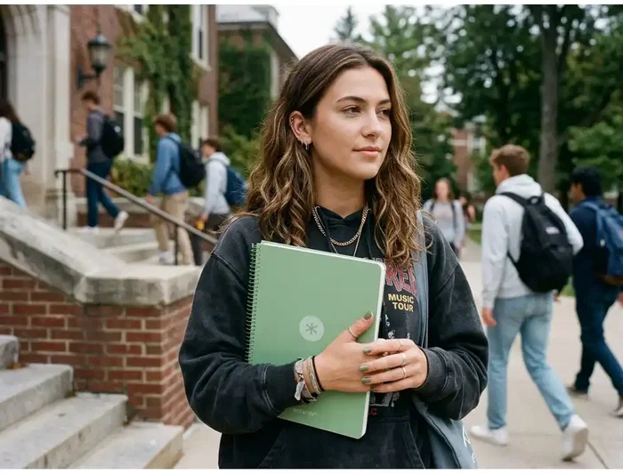 Antartik Cuaderno Espiral A4 Tapa Foam 80 Hojas 90g Cuadriculado 4mm con Margen Color Verde Matcha