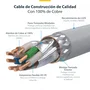 StarTech Cable de Red Ethernet CAT8 NLWH-2M-CAT8-PATCH 2m S/FTP (S-STP) Blindado, 40Gbps, 2000MHz, LSZH, PoE++ 100W, Conectores Chapados en Oro, Blanco