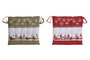 DKD Home Decor Set de 4 Cojines para Silla de Algodón Surtido de Colores