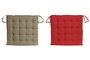 DKD Home Decor Set de 4 Cojines para Silla de Algodón Surtido de Colores