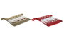 DKD Home Decor Set de 4 Cojines para Silla de Algodón Surtido de Colores