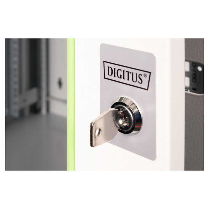 Digitus Wandgehäuse Unique 12HE 643x600x450mm Bastidor de Pared 12U Gris, Carga 100 kg, IP20, Serie Unique
