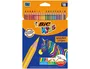 BIC Evolution Stripes Estuche de 18 Lápices de Colores Surtidos