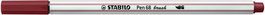 STABILO Pen 68 Brush Siena Set de 10