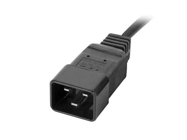Lanberg PDU-08I-0200-C20-BK Unidad de Distribución de Energía (PDU) Rack 19" 1U, 8 Salidas C13, Entrada C20 16A 220-250V 4000W, Cable 2m, Negro