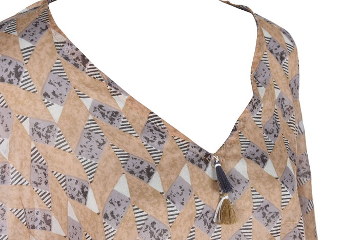 DKD Home Decor Kaftan Mediterraneo Zambia Marron Coral 180 x 90 cm Algodon (3 Unidades)