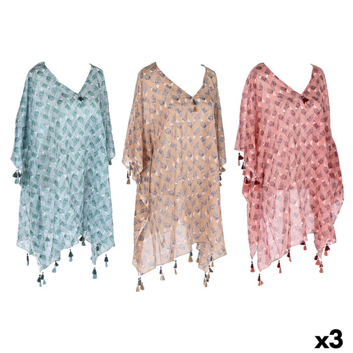 DKD Home Decor Kaftan de Algodón 90x180 Talla U Surtido de 3