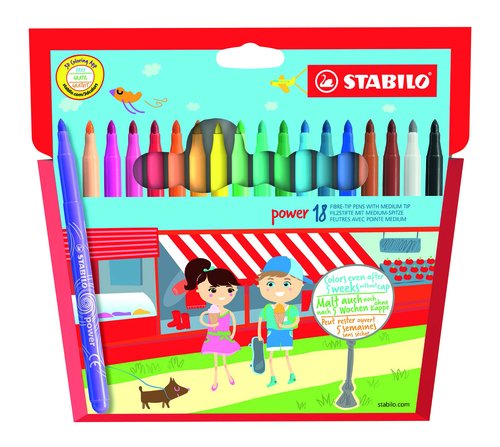 Stabilo Stabilo Power Estuche de 18 Rotuladores Colores Surtidos Stabilo Stabilo Power Estuche de 18 Rotuladores Colores Surtidos