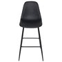 Home Deco Factory Taburete Bar Negro Industriel Madera Contrachapada PU Hierro 110 kg