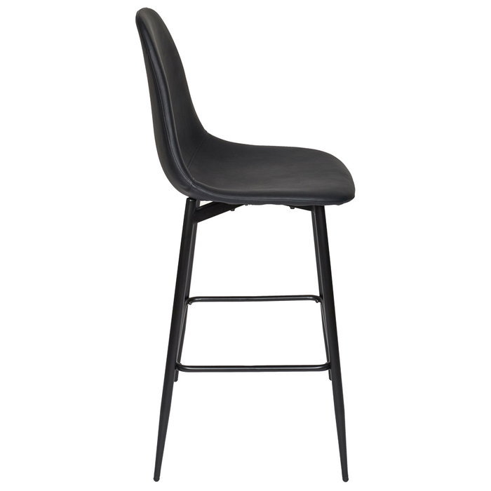 Home Deco Factory Taburete Bar Negro Industriel Madera Contrachapada PU Hierro 110 kg