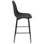 Home Deco Factory Taburete Bar Negro Industriel Madera Contrachapada PU Hierro 110 kg
