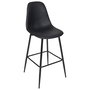 Home Deco Factory Taburete Bar Negro Industriel Madera Contrachapada PU Hierro 110 kg