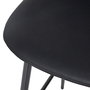 Home Deco Factory Taburete Bar Negro Industriel Madera Contrachapada PU Hierro 110 kg