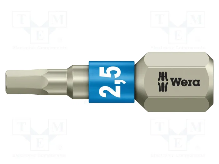 WERA Punta de destornillador Hex Plus HEX 2,5 mm TORSION WERA Punta de destornillador Hex Plus HEX 2,5 mm TORSION