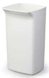 Cubo Basura Plastico Durable Durabin Square 40 Litros Sin Tapa Blanco