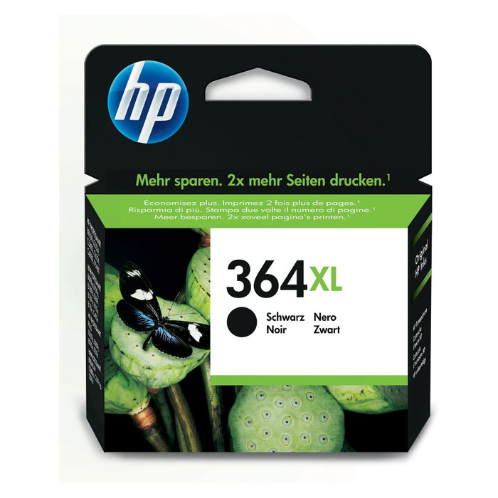 HP Cartucho de tinta 364XL Negro de alto rendimiento HP Cartucho de tinta 364XL Negro de alto rendimiento