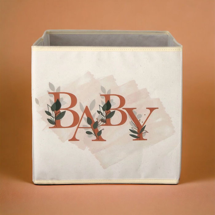 Aberto Design YLC474 Cesta de fieltro crema 30x30x30 cm
