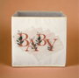 Aberto Design YLC474 Cesta de fieltro crema 30x30x30 cm