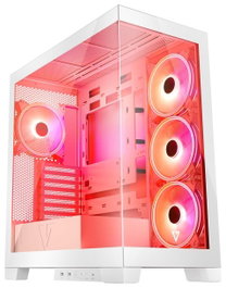 Modecom Volcano Space Apex ARGB Torre Media Blanca - para PC Gaming ATX/Micro ATX/ITX