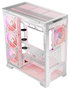 Modecom Volcano Space Apex ARGB Torre Media Blanca - para PC Gaming ATX/Micro ATX/ITX