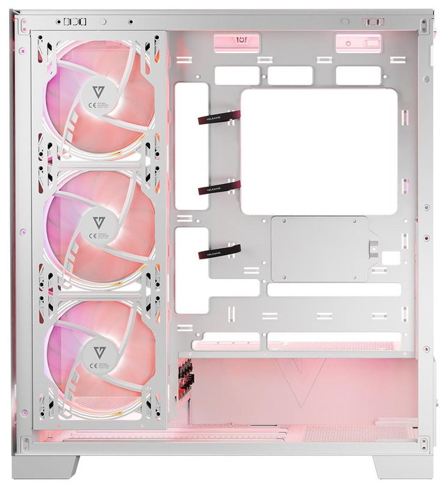 Modecom Volcano Space Apex ARGB Torre Media Blanca - para PC Gaming ATX/Micro ATX/ITX