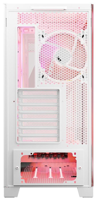 Modecom Volcano Space Apex ARGB Torre Media Blanca - para PC Gaming ATX/Micro ATX/ITX