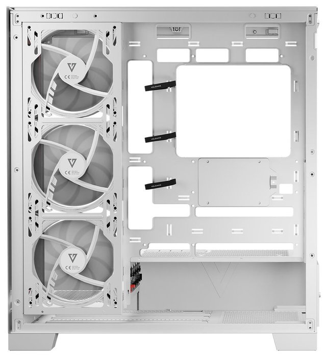 Modecom Volcano Space Apex ARGB Torre Media Blanca - para PC Gaming ATX/Micro ATX/ITX