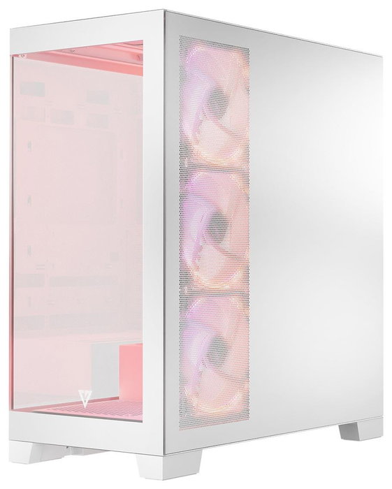 Modecom Volcano Space Apex ARGB Torre Media Blanca - para PC Gaming ATX/Micro ATX/ITX