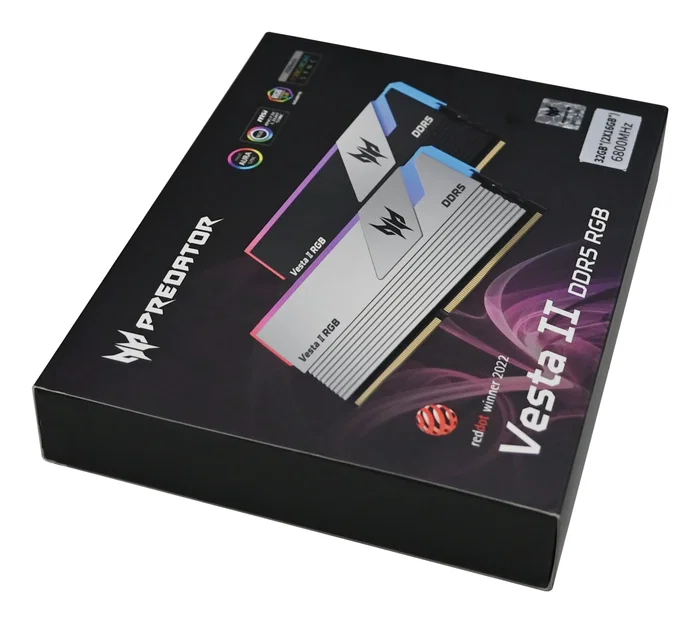 Memoria acer ddr5 vesta2-32gb-6000-1r8-v8 cl32 rgb plat