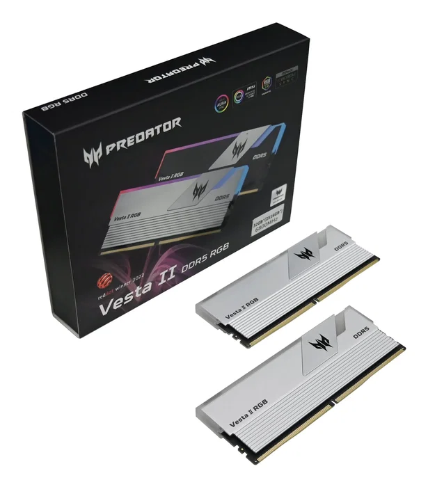 Memoria acer ddr5 vesta2-32gb-6000-1r8-v8 cl32 rgb plat