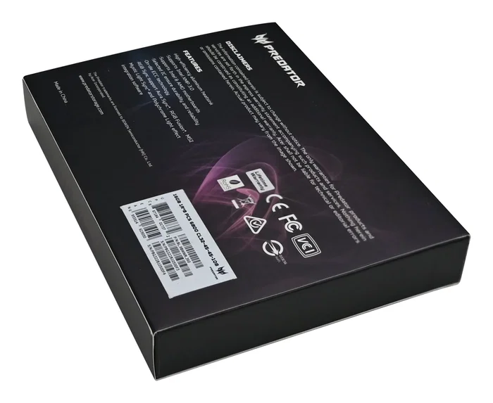 Memoria acer ddr5 vesta2-32gb-6000-1r8-v8 cl32 rgb plat