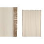 DKD Home Decor Cortina de Algodón y Yute con Anillas, Natural