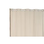 DKD Home Decor Cortina de Algodón y Yute con Anillas, Natural