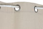 DKD Home Decor Cortina de Algodón y Yute con Anillas, Natural