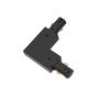 Philips Easylink Conector en L Antihorario, Negro, para Sistema de Iluminación, 1800W, 220-240V, Carril en H, Dimensiones 107x17x107mm