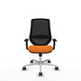 PIQUERAS Y CRESPO Silla de oficina Mardos Naranja y Negro
