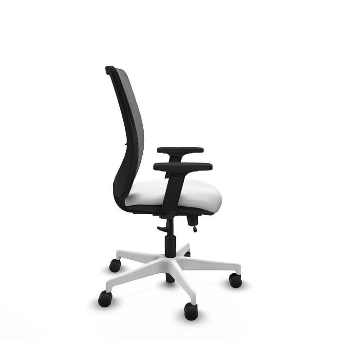 PIQUERAS Y CRESPO Silla de oficina Zulema con mecanismo Sincro/Traslack, Blanco y Gris PIQUERAS Y CRESPO Silla de oficina Zulema con mecanismo Sincro/Traslack, Blanco y Gris
