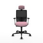 PIQUERAS Y CRESPO Silla de oficina Yunquera Rosa con mecanismo Sincro/Traslack