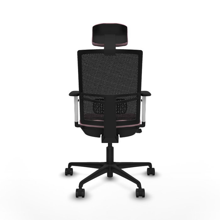 PIQUERAS Y CRESPO Silla de oficina Yunquera Rosa con mecanismo Sincro/Traslack