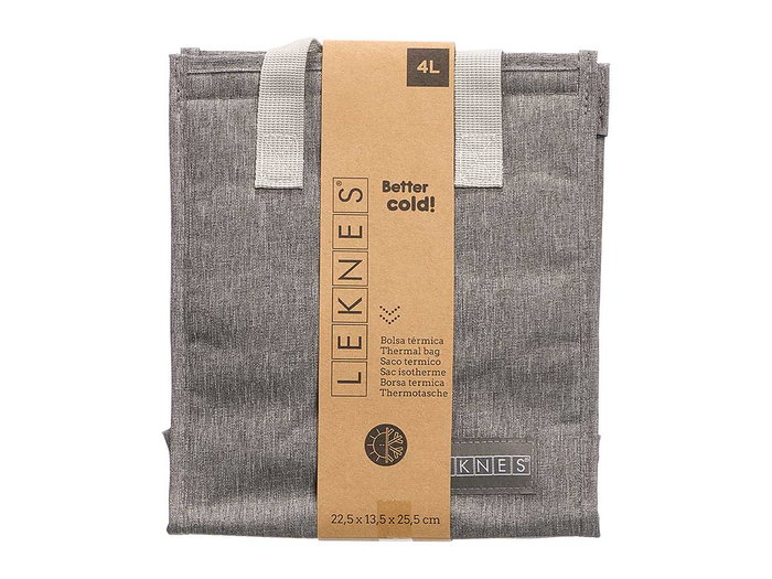 LEKNES Bolsa Isotérmica con Asas 4L Gris