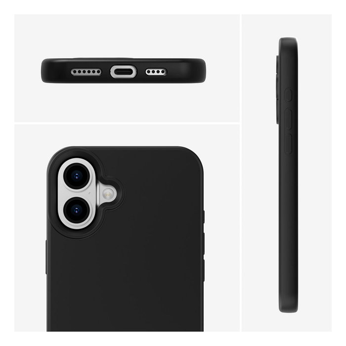 4smarts Funda de Silicona Negra para Apple iPhone 16 (6.1") Compatible con MagSafe, Referencia 541186 4smarts Funda de Silicona Negra para Apple iPhone 16 (6.1") Compatible con MagSafe, Referencia 541186
