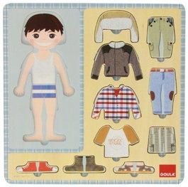 GOULA Puzzle vestir niño (10 piezas)