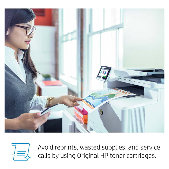 HP Color LaserJet Pro MFP M479fnw - Impresora Multifunción 4 en 1 Color, A4, WiFi, LAN, Alimentador Automático de Documentos (ADF), Fax, Duplex Automático, Pantalla Táctil