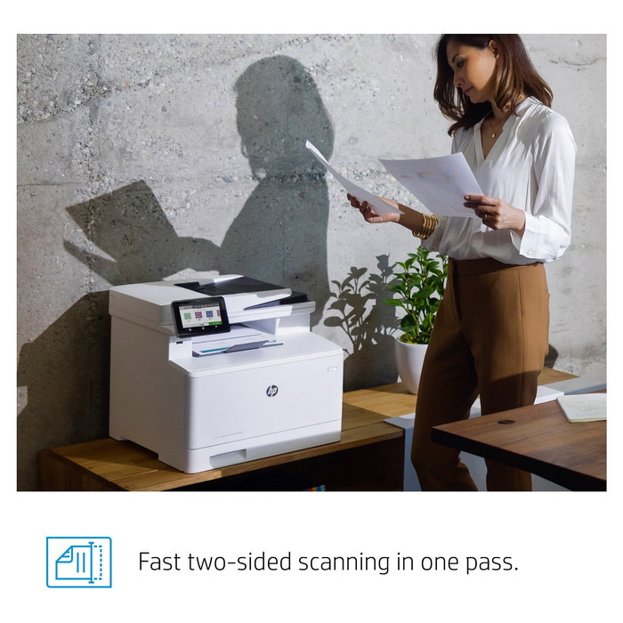 HP Color LaserJet Pro MFP M479fnw - Impresora Multifunción 4 en 1 Color, A4, WiFi, LAN, Alimentador Automático de Documentos (ADF), Fax, Duplex Automático, Pantalla Táctil