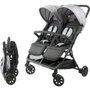Bambisol DS209 Cochecito Doble Lado a Lado Negro Gris
