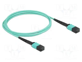 DeLOCK Cable de fibra óptica MPO hembra a MPO hembra 12 fibras OM4 2 m
