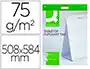 Q-Connect Bloc Congreso Liso Autoadhesivo 508x584 mm, 20 Hojas Papel Blanco 75 g/m², Certificado FSC