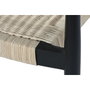 DKD Home Decor Silla de Teca y Ratán Negro