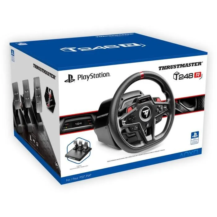 Thrustmaster T248R Volante y Pedales Negro Thrustmaster T248R Volante y Pedales Negro